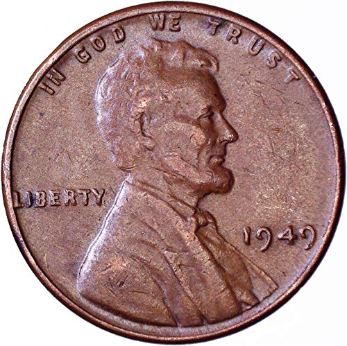 1949 Lincoln Weat Cent 1c בסדר מאוד