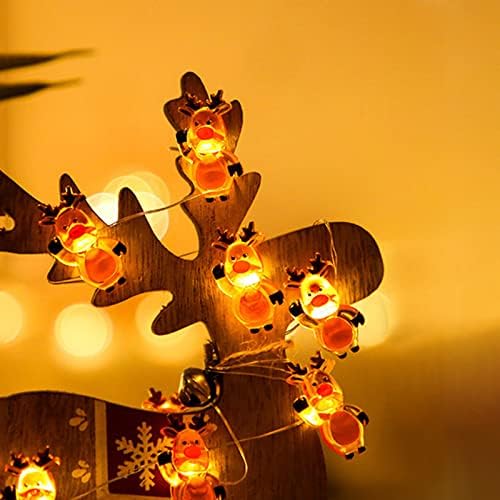 mewmewcat 10ft 30leds אורות תלויים דקורטיביים לחג המולד פיות לבנות חמות אורות מיתר סוללה סוללה מופעלת אורות חוט האורות בחצר האחורית