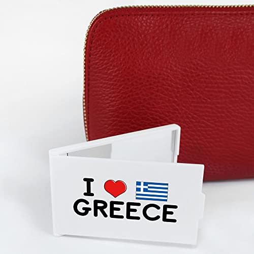 'אני אוהב את יוון' קומפקטי / נסיעות / כיס איפור מראה
