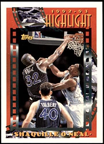1993 Topps 3 מדגישים את Shaquille O'Neal Orlando Magic NM/MT Magic LSU