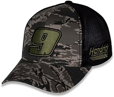 דגל משובץ ספורט NASCAR 2023 כובע מצויד למבוגרים - כובע בייסבול מירוץ רכב מתכוונן