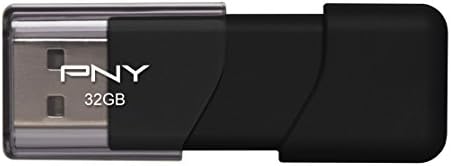 PNY נספח USB 2.0 כונן הבזק, 32GB/ שחור