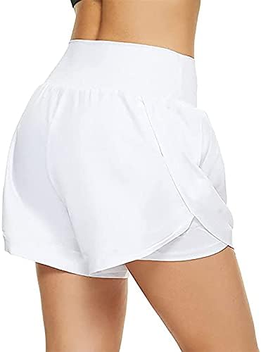 מכנסיים קצרים לנשים בקיץ מזדמן טרקלין נוח טרקלין טהור מכנסי חוף קצרים רופפים מתאימים למותניים גבוהות מכנסיים קצרים טניס יוגה מכנסיים קצרים