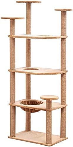 חתול עץ דירה גרוד חתול מגדל טיפוס צעצוע פעילות מרכז חיות מחמד לשחק מגדל בית דקורטיבי ריהוט 713