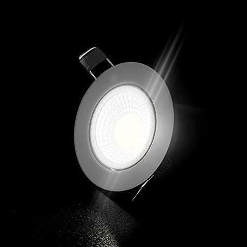 אורות מתח רחב הוביל אור ספוט ניתן לעמעום קלח לד תאורה אחורית 110 וולט 220 וולט 3 וואט 5 וואט 7 וואט 12 וואט תאורה שקועה מנורת תקרה לקישוט פנים נורות ביתיות ( צבע: צבע אחד, גודל: 3 וואט ניתן לעמעום