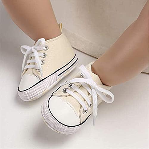 תינוק בנות בני נעליים רך אנטי להחליק בלעדי יילוד ראשון הליכונים כוכב גבוהה למעלה בד ג ' ינס יוניסקס תינוק נעל
