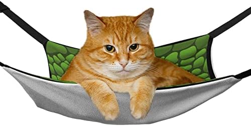 חתול ערסל מפחיד ירוק עיניים חתול מיטת כלוב חלון מוט תליית שטח חיסכון עבור חיות מחמד קטנות 16.9 איקס 13