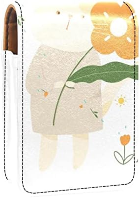 חמוד נייד איפור תיק קוסמטי פאוץ, שפתון מחזיק איפור ארגונית, קריקטורה יפה בעלי החיים חתול פרח אביב